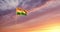 Indian flag waving depicts the national symbol of India - 4k