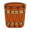indian folk drum instrument icon