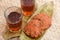 Indian fried snack, Parippu vada with black tea or Chai, Kerala