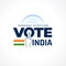 indian general election background with voters finger design