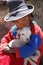 Indian girl with lamb in Peru