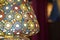 Indian glass lamp detail