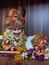 Indian god krishna laddu gopal krishna janmashtmi decoration  colour full matki in the butter makkhn