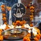 Indian god Shani Dev temple at road side in Old Delhi, India, Old temple in Delhi