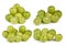 Indian gooseberries on white background