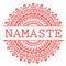 Indian greeting banner Namaste