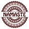 Indian greeting banner Namaste