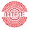 Indian greeting banner Namaste