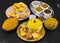 Indian Group of Diwali and Holi Celebration Food