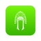 Indian headdress icon digital green