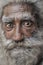Indian Hindu religion holy old man full white beard