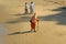 Indian Holy man or sadhu on the main beach in Gokarna. Karnataka. India
