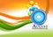 Indian independence day background with ashok chakra