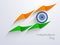 Indian Independence Day background with creative national flag d