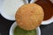 Indian kachori with chutney.