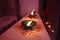 This is an Indian lamp call Diya diwali celebrations