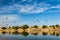 Indian landmark Gadi Sagar in Rajasthan