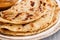 Indian layered Paratha flat bread