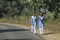 Indian Life: Pair of School Girls in Uniform