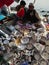 Indian maney  typ Port  sailler  market in indian weekly village market
