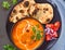 Indian Meal -Butter Chicken with roti and salad