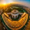 Indian medival architecture in birdeye view