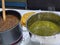 Indian methi ka paratha,rajma and paneer sabji