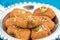 Indian Mithai Brown Mathura Peda Or Meetha Pera Made Of Condensed Milk Fudge Khoya Mawa Kesar Khoa Pista Mava Malai In Pure Desi