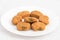 Indian Mithai Brown Mathura Peda Or Meetha Pera Made Of Condensed Milk Fudge Khoya Mawa Kesar Khoa Pista Mava Malai In Pure Desi