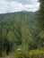 Indian mount with green tree and grass and with cloudy sky