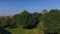 Indian mountain clouds and skies Indian farmland blue sky and plays and tree