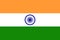 Indian national flag, official flag of india accurate colors