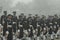 Indian Navy soldier\'s contingent marches during the Republic day rehearsal at Rajpath, New Delhi.