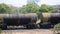 Indian oil tanker train moving speedily