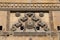 Indian ornament on wall of palace in Jaisalmer fort, India.