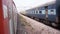 Indian Passenger Train Passing
