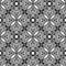 Indian pattern design with unique ornament. Background for textile. Black and white ornamental seamless pattern