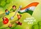 Indian people saluting flag of India with pride on Happy Republic Day