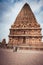 Indian people visiting and praying at Brihadeeswarar Temple. India, Tamil Nadu, Thanjavur (Trichy)