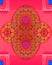 Indian pink colour colorful morocco design pattern background texture