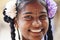 Indian Public school, children in school uniforms greeting new day