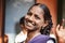 Indian Public school, children in school uniforms greeting new day