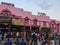 Indian Railway ðŸšƒ station ðŸš‰ looks beautiful in pink colour in bihar side view