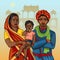 Indian rajasthani family