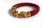 Indian red colored golden bangle for indian jewellry