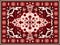 Indian rug. Persian textile carpet design, royal arabesque pattern for vintage eastern embroidery. Vector ethnic luxury