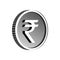 Indian rupee sign icon, simple style