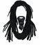 Indian sadhu hairstyle With beard.Hair dreadlocks..funny avatar.