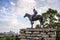 Indian,scout,horse,Kansas city Missouri,buildings