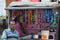 Indian small trader selling traditional mouth freshener Pan & other tobacco products in Varanasi